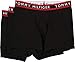 Tommy Hilfiger Men's Underwear 3 Pack Cotton Stretch Boxer Briefs, Black, Large/36-38