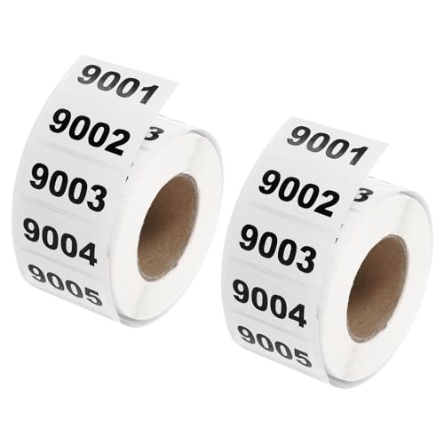 Rouleaux d'autocollants numérotés pour le tri des fournitures d'atelier