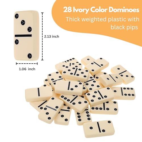 Set de Dominó Double 6 con Caja de Madera Personalizable miniatura 4