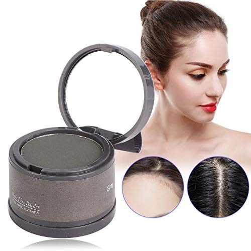 Root Touch Up, Hair Shadow Hair Line Powder Hairline Shadow Cover Up Powder Fill In Thinning Hair Beauty Cosmetics Black Root Powder(Grey) #TOP7