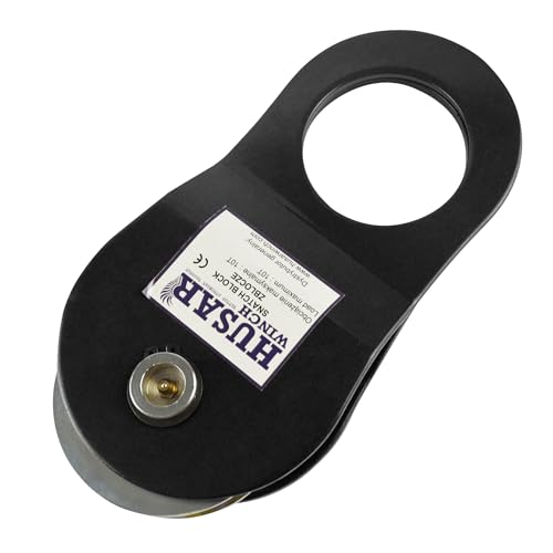 Husar Winch Poulie de Mouflage 10T, Capacité de Charge 10000 kg Double la Force de Traction, change la direction du Corde, Soulage le Moteur idéal pour Traction,Camions,Remorques et Tout-terrain,4x4