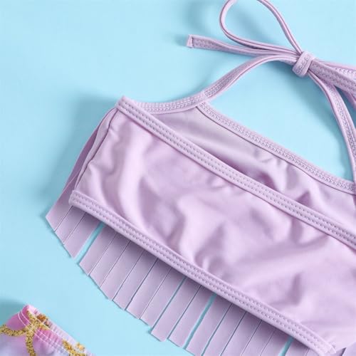 Image of Baby Bucket Girls Stylish Two-Piece Swimsuit| Baby Girl Bikini Swimsuit with Headband