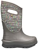 BOGS Neo-Classic Rain Boot, Twinkle-Dark Gray, 6 US Unisex Big Kid