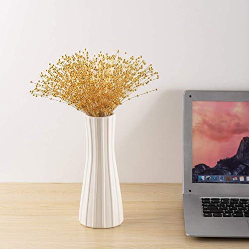 Xinhuidalsq 100Pcs Bridal Wedding Pearl Bouquet Party Decoration Pearl String Beaded Garland – 4Mm Beads Garlands Wedding Party Decoration Diy Accessories For Christmas (Gold) #TOP6