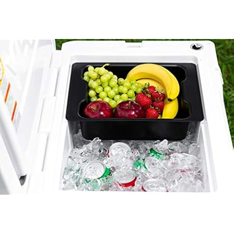 Beast Cooler Accessories Solid Plastic Dry Goods Tray for Yeti Tundra Haul Cooler, Black, 12 Cover