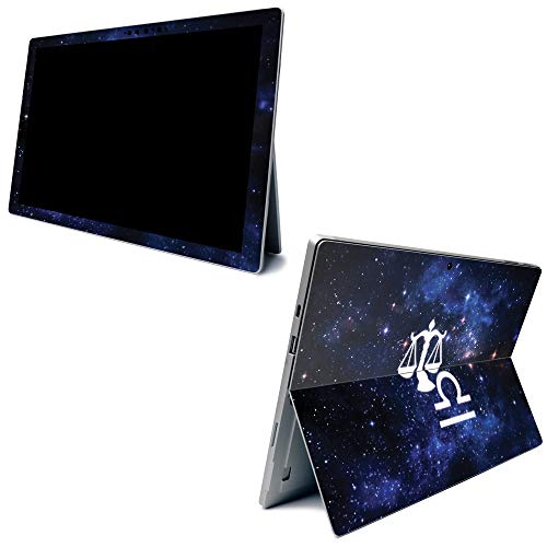 Image of MightySkins Carbon Fiber Skin for Microsoft Surface Pro 7 - Libra | Textured Carbon Fiber Finish | Easy to Apply, Remove, and Change Styles | Made in The USA
