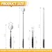Telescoping Magnetic Pickup Tool Set Pull Force 22 lb, Extendable Magnet Pick-Up Tools, Telescopic Magnet Stick, Round 360° Swivel Adjustable Inspection Mirror, Birthday Gifts for Men, Dad, 2 Pack