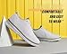 Mens Casual Oxfords Shoes Mesh Slip On Fashion Walking Dress Sneakers Work Lightweight Breathable Soft Sole White US6.5