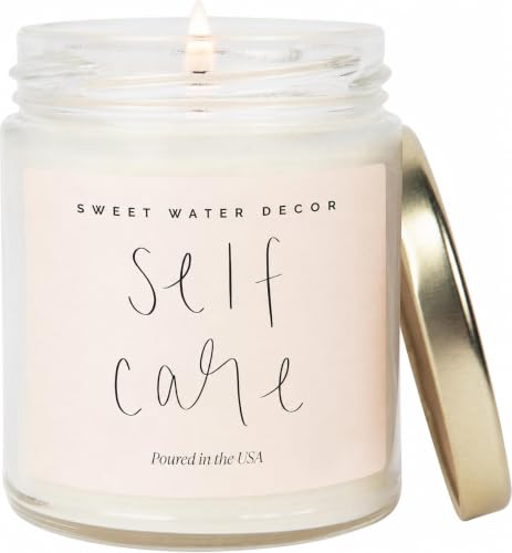 Sweet Water Decor Self Care Non Toxic Soy Candle - Candles for Home or Gifts - 100% Cotton Wick...