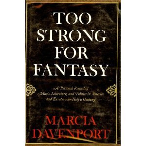 Too Strong for Fantasy: a Personal Record of Mu... B001INLBA6 Book Cover