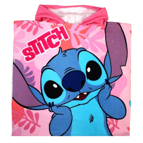 arlis Poncho De Bain Stitch Disney À Capuche - 50 x 100 cm (Poncho Stitch - B)