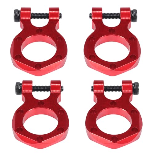 HOBOHY 1/10 SCX10 Aluminum Bumper D-Ring Winch Tow Hook Drop Hitch for TRX4 TRX6 Wrangler Gladiator Element Enduro TF2 Gen7 Gen8 1:10 RC Crawler Replacement Upgrade Parts 4Pcs (Red)…