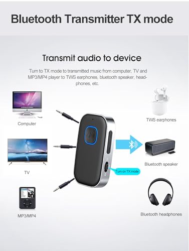 Transmisor Receptor Bluetooth para TV y auriculares miniatura 7