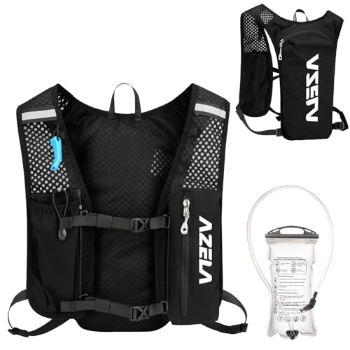 Image of Azarxis Running Water Bottles Flask BPA Free Leakproof Hydration Vest Packs Waist Belt Replacement for Triathlon Marathon Hiking Cycling Climbing Runner