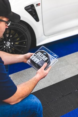 The Rag Company Luva de roda ultra lã - Lave e esfregue as faces e os detalhes das rodas sem arranha