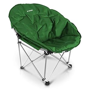 Navaris Moon Chair Faltsessel rund – Camping Stuhl Outdoor Klappstuhl – Campingstuhl mit Tasche – Angelstuhl Falt Sessel…