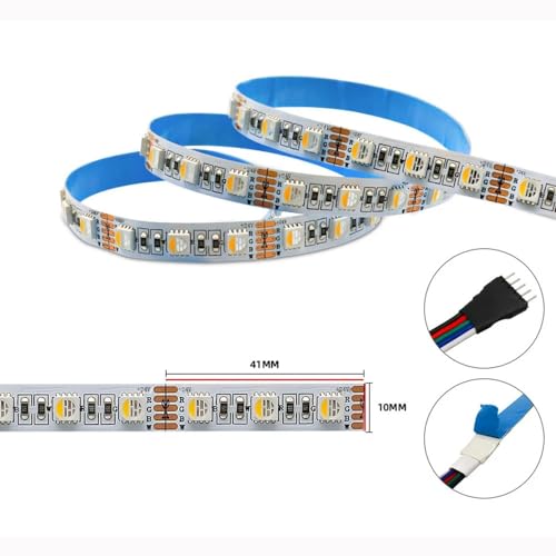 Tira LED RGBW 24V 60led/m 5M IP30 Blanco miniatura 4