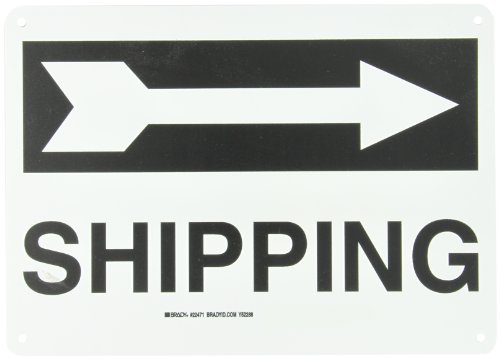 Panneau directionnel plastique pour zone Expédition Brady 22471 orienter les livreurs