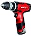 Einhell Akkuschrauber TH-CD 12 Li, Li-Ion, 12 V, 1,3 Ah, 1 Gang, 22 Nm, Schlanke Bauform, Magnet-Schraubenhalter