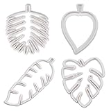 Ausstecher Set - Es gibt 4 Ausstechformen in verschiedenen tropischen Blattformen, mit denen Sie Kuchendekorationen, Kekse oder anderes Gebäck für Geburtstags oder Themenpartys herstellen können.