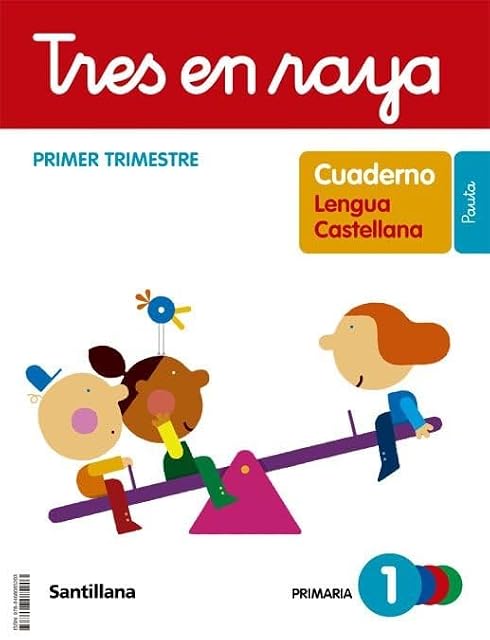 Portada de Lengua 1º Educacion Primaria Cuaderno 1 Tres en Raya Pauta Ed 2022