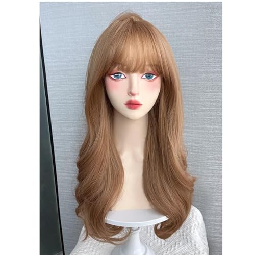 Perruques synthétiques longues durables 65cm cheveux naturels blonds