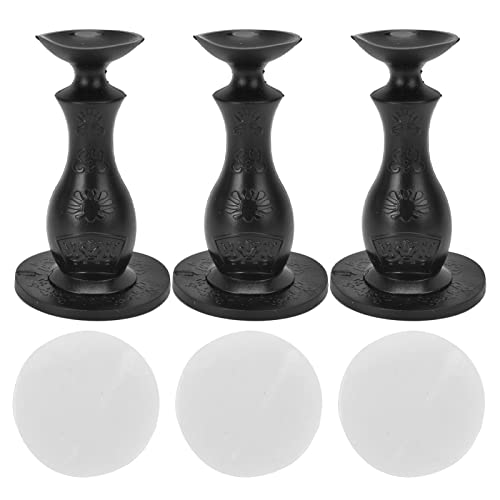 Tope Para Puerta De Lavadora De Carga Frontal, 3 Piezas Soporte Flexible Para Puerta De Lavadora Y Secadora Soporte Magnético Para Puerta De Lavadora Para Mantener La Lavadora Bien Ventilada(Negro)