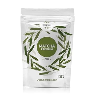 ECO WASSY Te Matcha, Grado PREMIUM, En Polvo. 100% Natural. 100Gr De Te Verde Matcha Reductor, Potente Detox Y Antioxidante. Puro De Cultivo. 100 Dosis | Ya disponible en tu tienda friki favorita! En mundofriki.es!