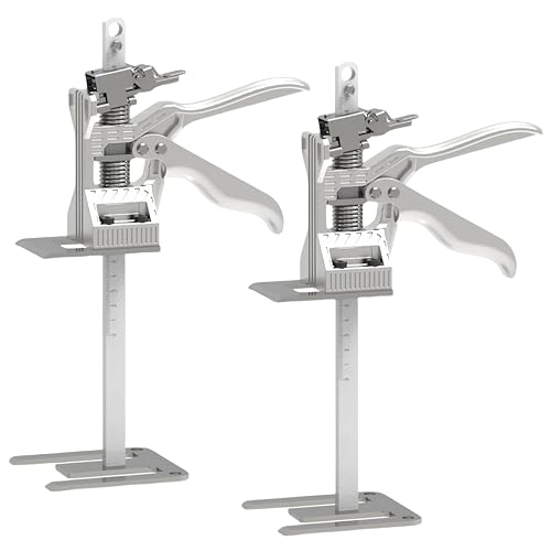 Labor Saving Arm Tool Jack 2 Pack, Multi-Function Height Adjustment Lifting Device, Two-Speed Descent Mod, Suitable for Installing Cabinets,Flooring & Windows, Full Metal material, Load 880LBS/400KG