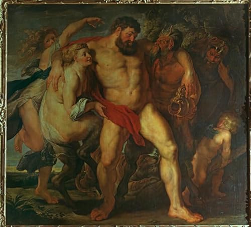 Tableau l'Hercule ivre par Rubens | Impression d'art sur toile 60x90cm pour salon