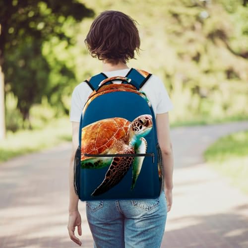 Sac à dos bleu océan multicolore résistant pour soulager le dos des élèves - 6