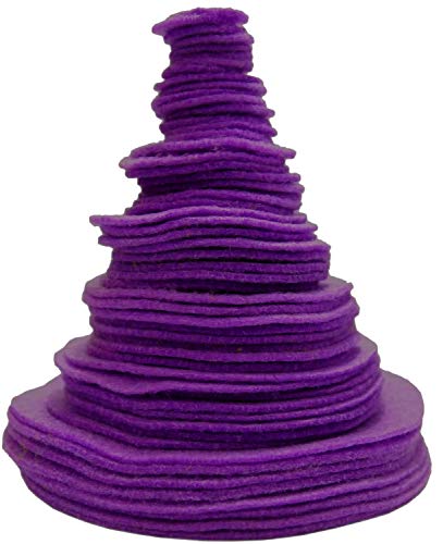 Image of Playfully Ever After Purple Craft Felt Circles (Mixed Size Pack - 56pc)