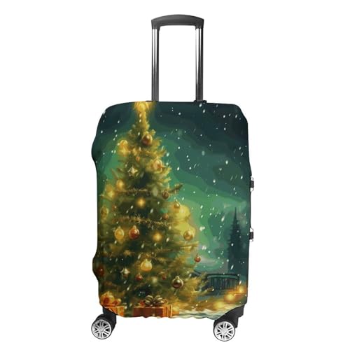Suitcase Covers for Luggage Washable Luggage Cover Christmas Trees Luggages Wheel Covers Elastic Travel Carry On Suitcase Cover Travel Luggages Protector Sleeve Fit 29-32 Inch M - Main Image