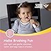 Papablic BabyHandy 2-Stage Sonic Electric Toothbrush for Babies and Toddlers Ages 0-3 Years, Pink