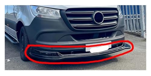Diffuseur pare-chocs avant Benz Sprinter W907 finition premium noir - 5