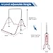 JOYMOR Expandable Gymnastics Bars, Folding Horizontal Bars with Adjustable Height, Junior Training Bars for Kids (Pink)