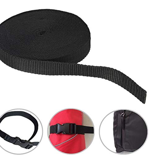 Image of AANIJ Nylon /Canvas Webbing or Flat Strip 2 inch 0r 50 mm Wide for Collars, Leashes, Diving Gear, Sports Gear, Bag Belt, Hiking (10 Meter, Pack of 1)