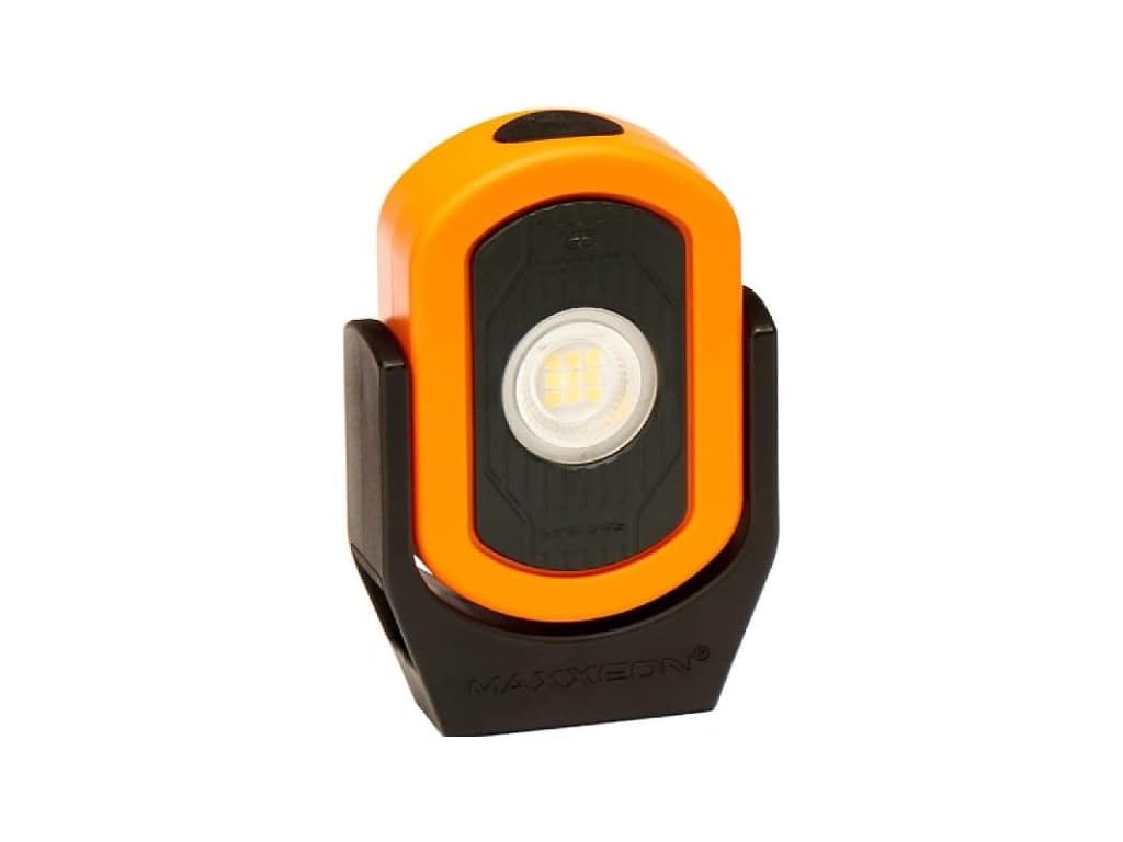 MAXXEON Cyclops MXN00813, USB-C Rechargeable LED Work Light, Hi-Viz Orange, 720 Lumens