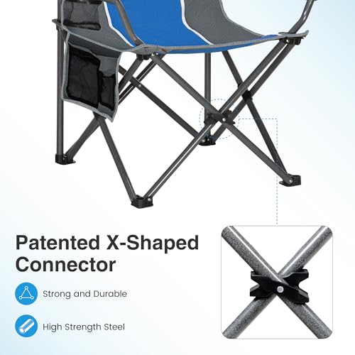 LET'S CAMP Silla de Camping Plegable Exterior Sobredimensionada Charles miniatura 6