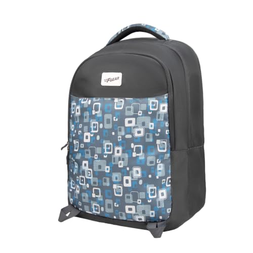 Image of F Gear Ryto Black 35L School Backpack with 3 Spacious Compartments, 1 Front Pocket & Side Bottle Holder, Airflow Padded Back, Lightweight & Durable Bag for School, Tuition, Travel and Work