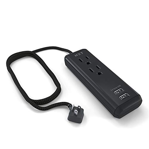 NXT Technologies 8 ft. 2-Outlet Extension Cord, Black - Image 2