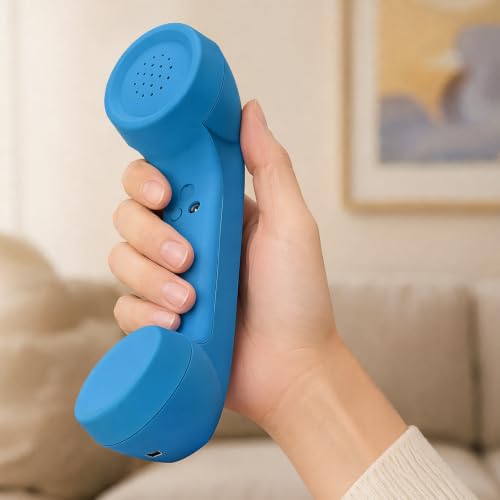 Auricular retro Bluetooth con llamada cómoda y reducción de radiación móvil 5