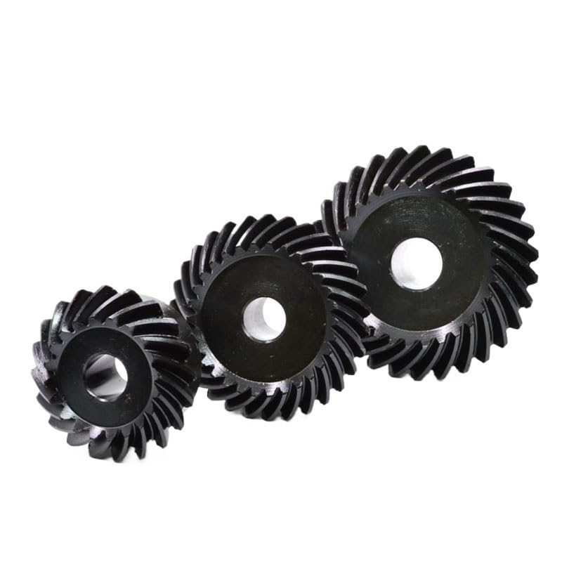 1 Uds 1:1 juego de engranajes cónicos en espiral 1M 20 dientes 25 dientes 30 dientes diámetro 6/8/10/12mm 45# engranaje helicoidal de acero izquierdo y derecho(8mm,1M 25Teeth)