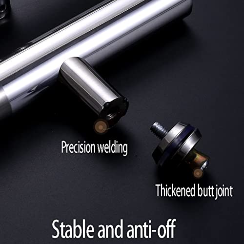 Poignées en verre push-pull avec fixation bilatérale et installation facile