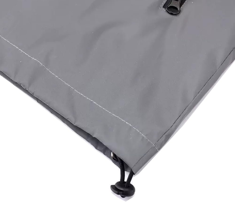 Men Reflective Vest Jacket Casual Windbreaker Night Runing Coat Hooded Fluorescent Coat (US, Alpha, Large, Regular, Regular, Grey) - Image 7