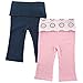 Yoga Sprout Baby-Girls Yoga Pants (Pack of 2), Ornamental, 12-18 Months