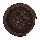 Guitar Soundhole Cover, 4 inch Sound hole Rubber Cover for Acoustic Guitar (Brown)