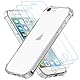 Totill Hülle für iPhone SE 2020/2022 iPhone 8, iPhone 7, 1 Handyhülle mit 3 Stück Hartglas, Weiche TPU Transparent Stoßfest Schutzhülle Durchsichtige Kratzfest Handyhülle i 7/8/seCase Cover