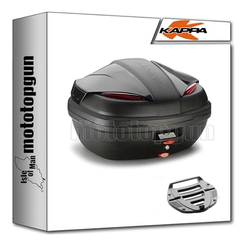 Top case Kappa K47NN et support noir pour moto Honda CB 500 S du millésime 2000 à 2005