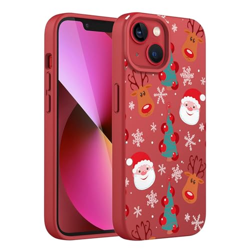 Coque Noël iPhone 14 sapin rouge le cadeau idéal pour vos proches